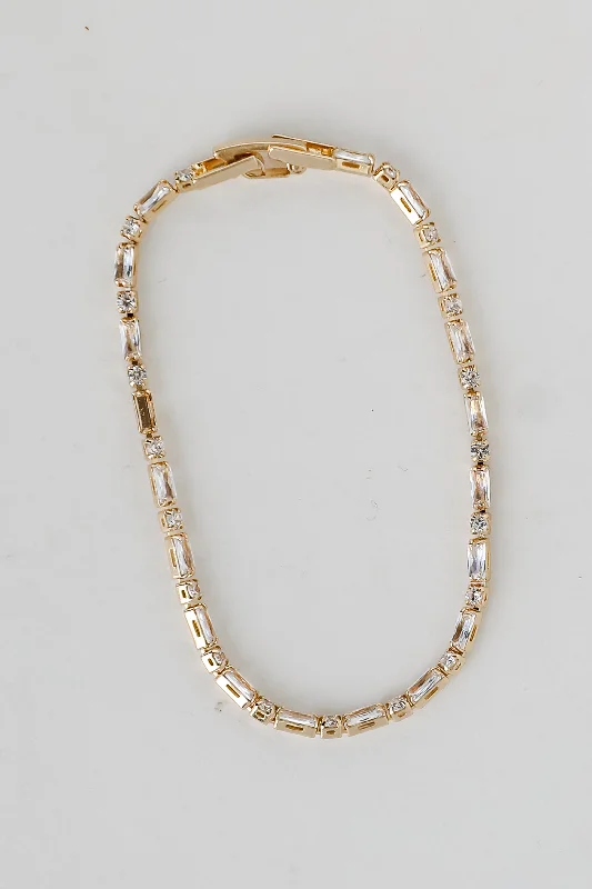 Amanda Gold Rhinestone Bracelet