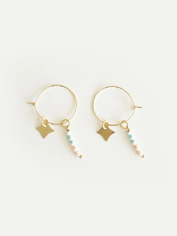 Americana Hoop Earrings - Gold