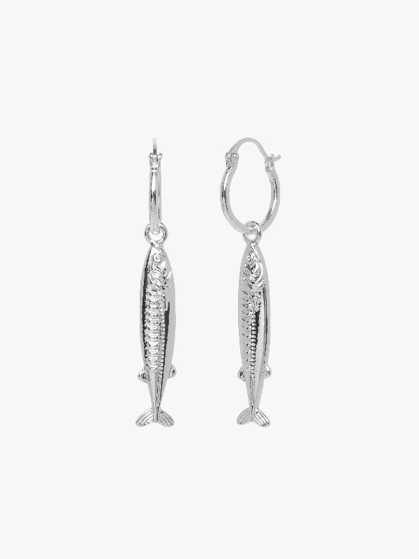 Anchovy Earrings - Silver