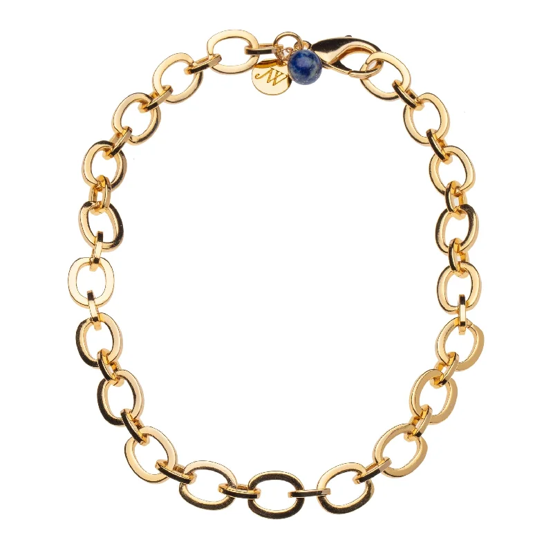 Best Jewelry Deals – Premium Quality At Exclusive Discounts Chunky Link Chain with Lapis Bead