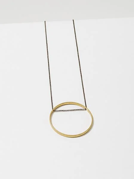 Circle Horizon Necklace - Med