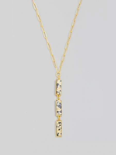 Dalmatian Drop Trio Necklace