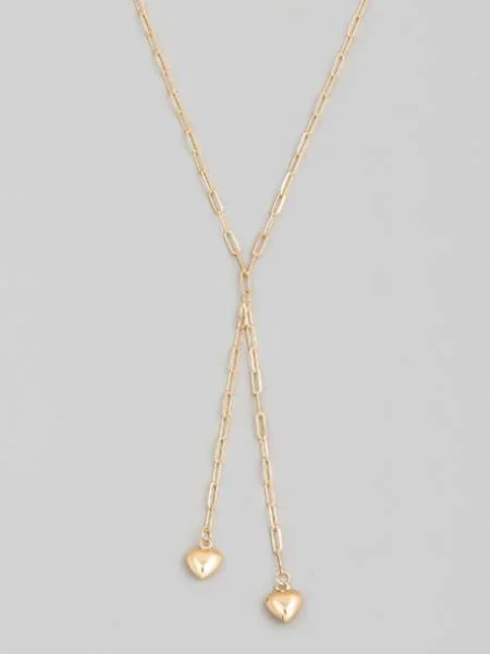 Buy More, Save More On Stunning Jewelry Pieces Double Heart Lariat Necklace