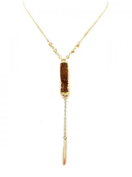 Accessorize For Less – Luxury Jewelry At Affordable Prices Druzy Bar Necklace