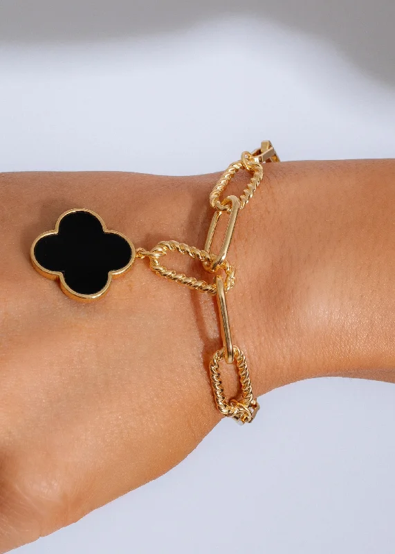 Fortuna Charm Bracelet Black