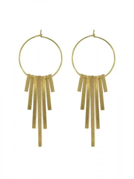 Fringe Hoop Earrings