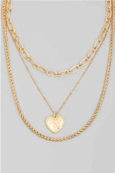 Heart Layer Chain Necklace