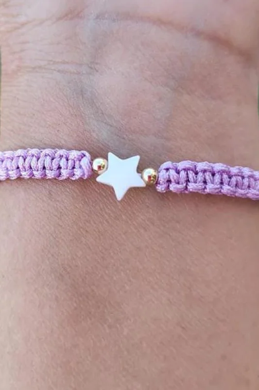 Kids - Star - Mother of Pearl Citron Bracelets - Periwinkle