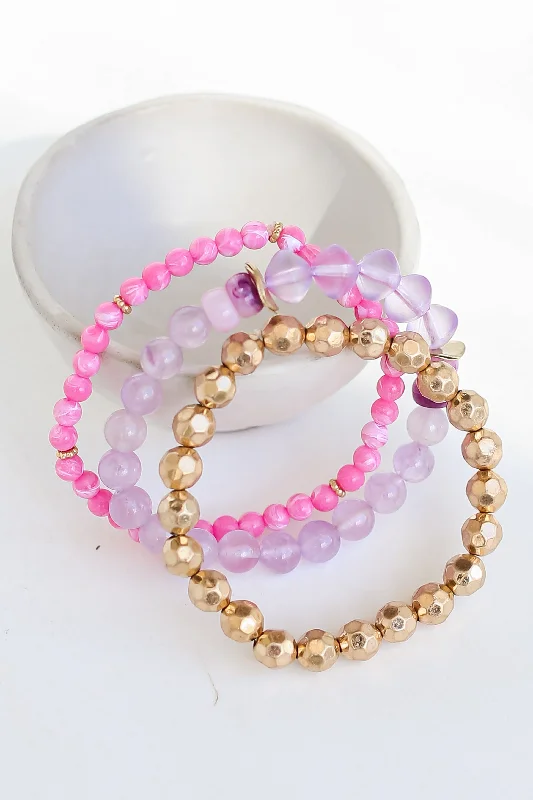 FINAL SALE - Michelle Beaded Bracelet Set