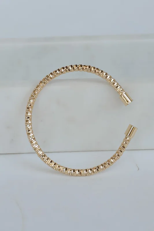 Mila Gold Cuff Bracelet