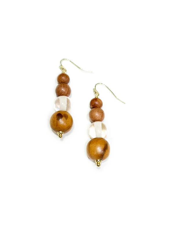 Pauline Wood Earrings - Wood