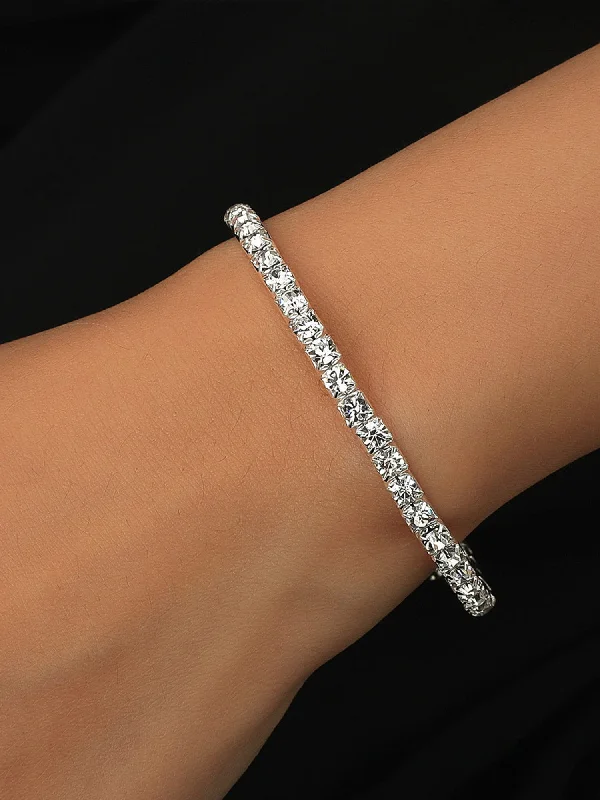 Simple Thin Rhinestone Tennis Bracelet