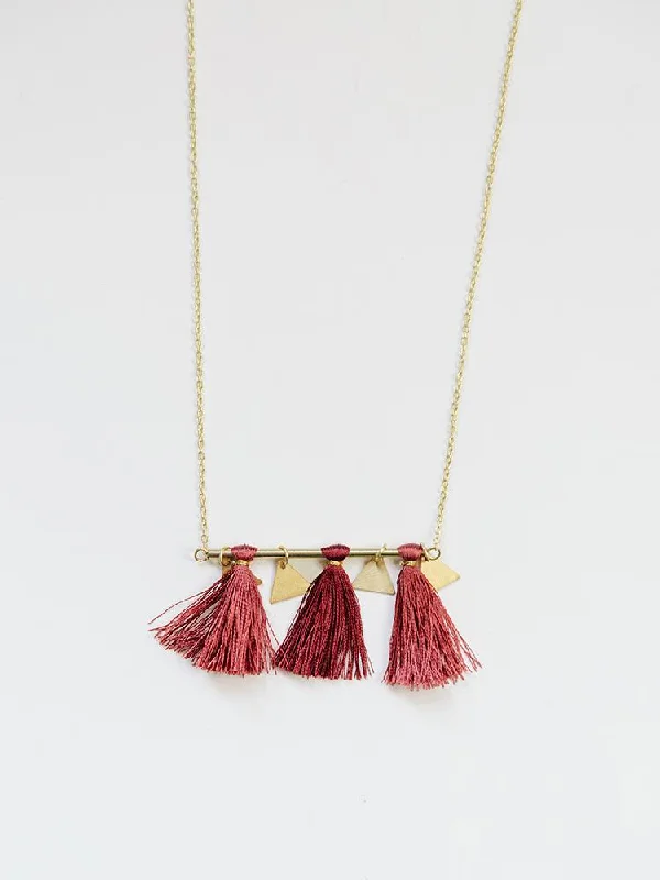 Your Dream Jewelry At Dream Prices – Shop Now Tassel Bar Necklace - Rose