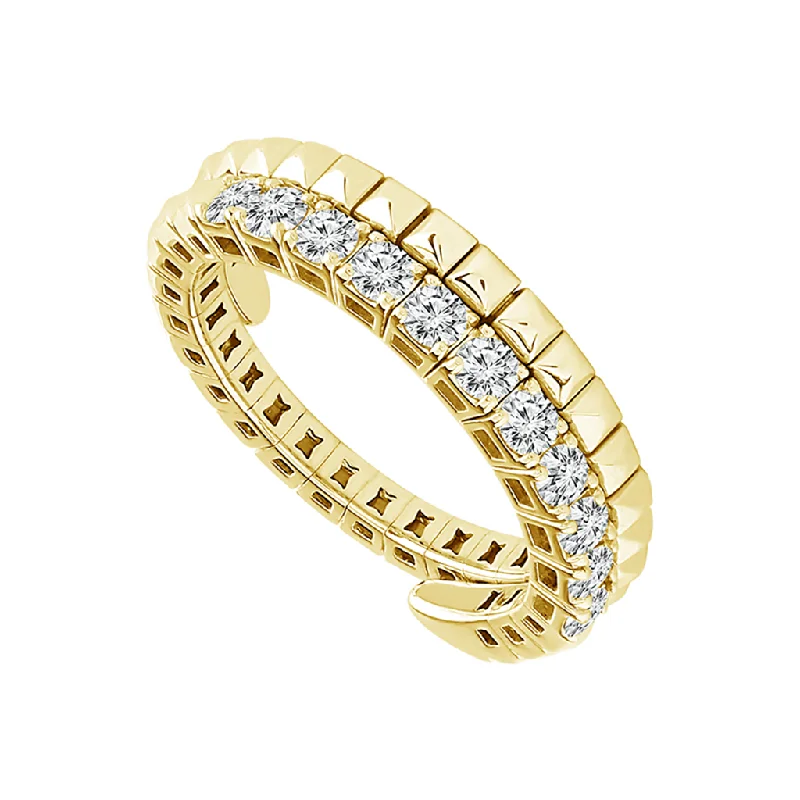 14K Yellow Gold Flexi Diamond Ring