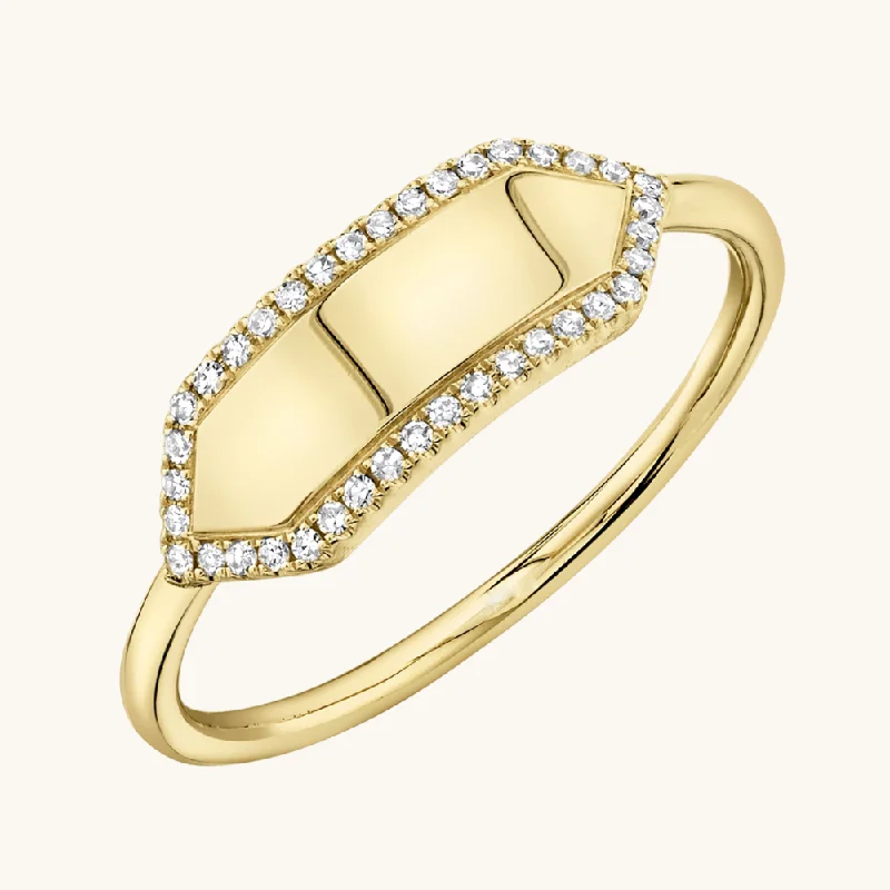 Don't Miss Out On Bestselling Jewelry At Special Prices Diamond Personalized ID Ring