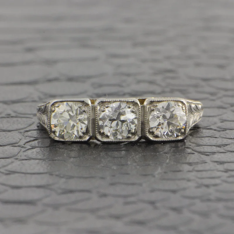 Discover Unique Jewelry With Special Limited-Time Offers Antique Edwardian Yellow Gold and Platinum Old European Cut Diamond Ring