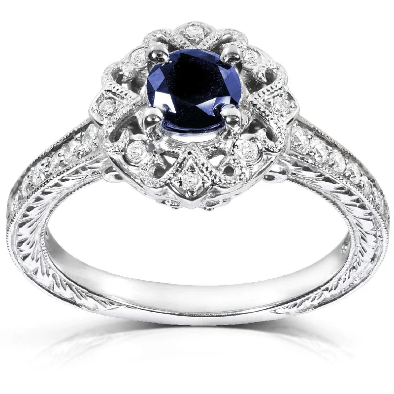 Antique Sapphire & Diamond Ring