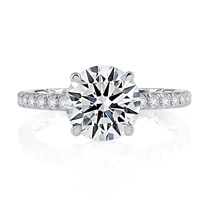 Diamond Semi Mount Ring | 18k White (1.50ct Head)