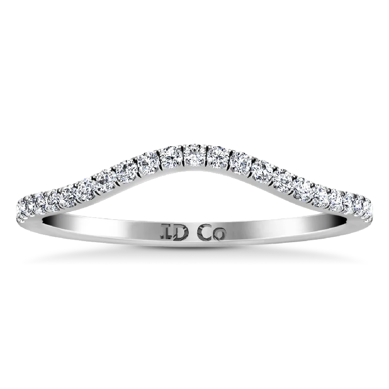 Diamond Wedding Band Dream 0.24 Cts 14K White Gold