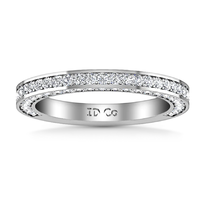 Diamond Wedding Band Elizabeth 1 Cts 14K White Gold