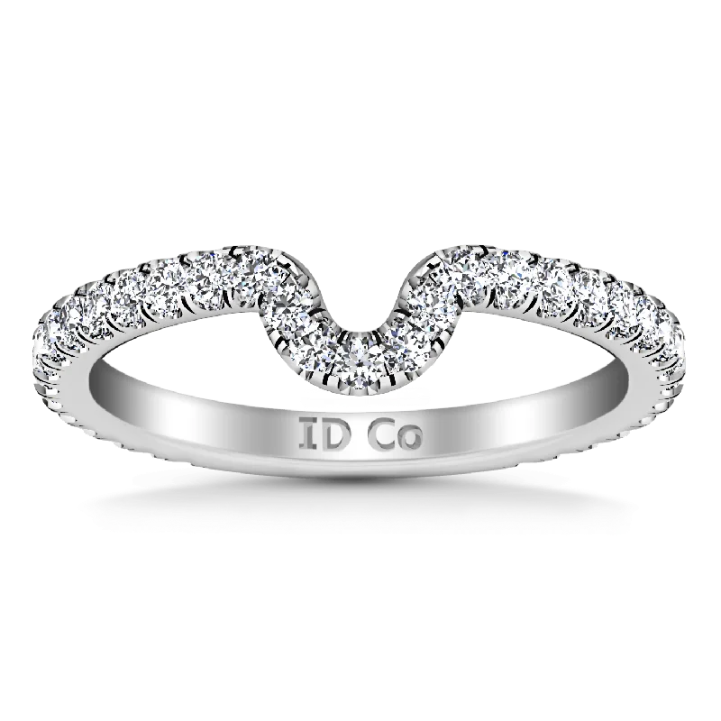 Diamond Wedding Band Elsa 0.58 Cts 14K White Gold