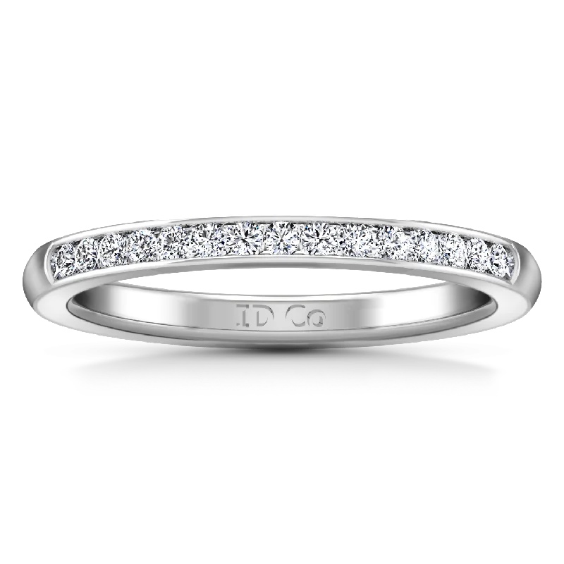 Diamond Wedding Band Erin  0.22 Cts 14K White Gold