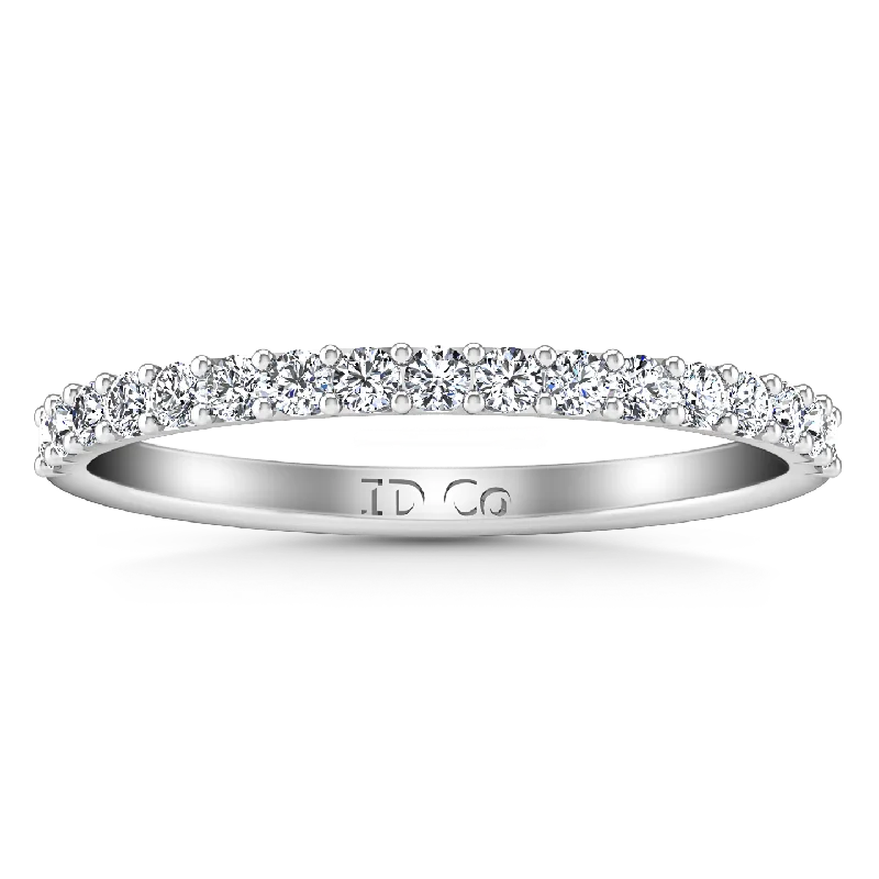 Diamond Wedding Band Fantasia 0.17 Cts 14K White Gold