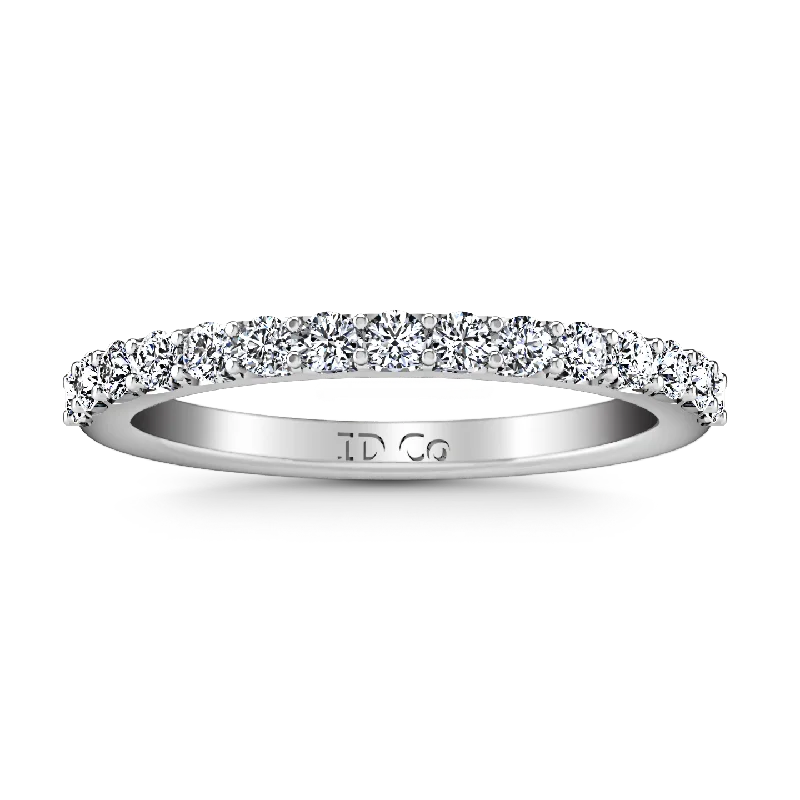 Diamond Wedding Band Harmoney 0.32 Cts 14K White Gold