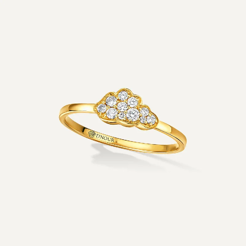 Final Call For Exquisite Jewelry At Reduced Rates Allusia Love Mini 18K Gold Ring w. Diamonds