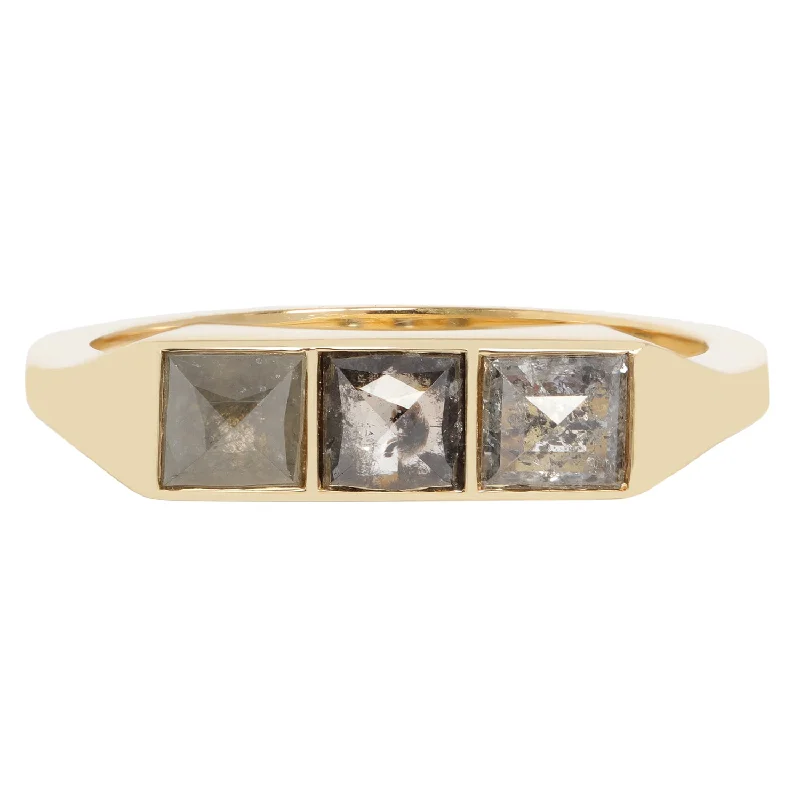 Affordable Elegance – Premium Jewelry At Special Prices Gray Pyramid Guardian Bar Ring