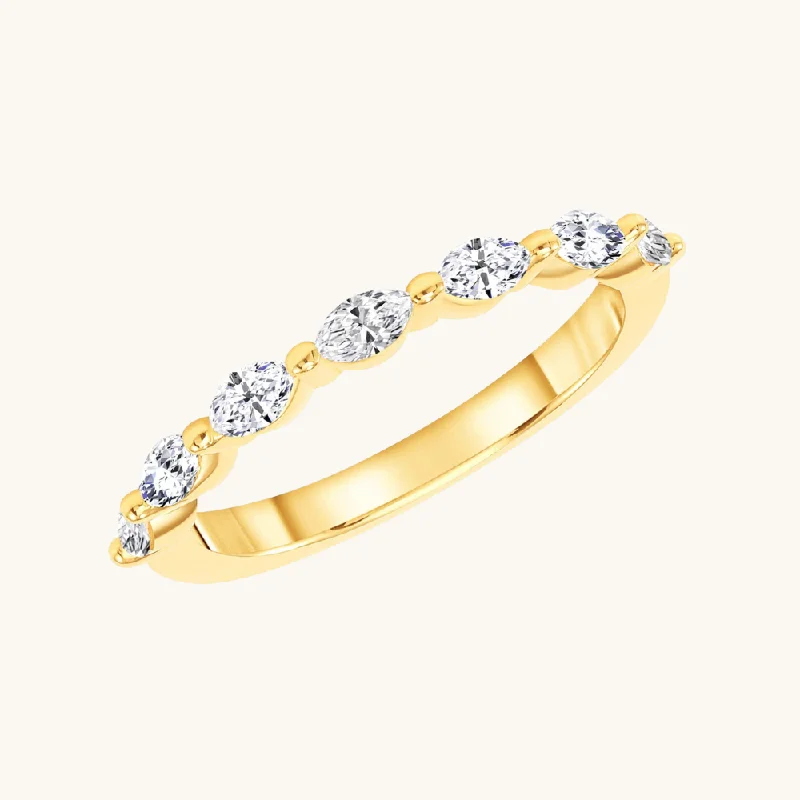 Luxury Jewelry Clearance – Shop Premium Styles Now Marquise Diamond Shared Prong Band