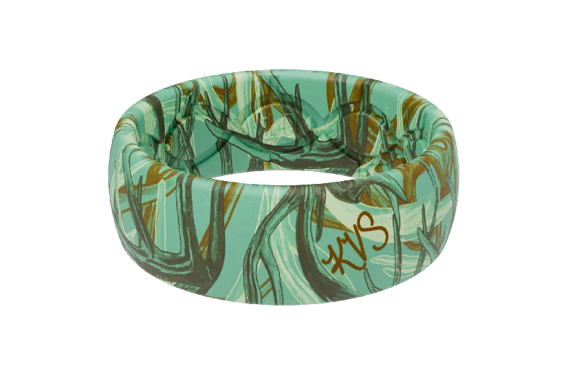 Katie Van Slyke Teal Antlers Ring