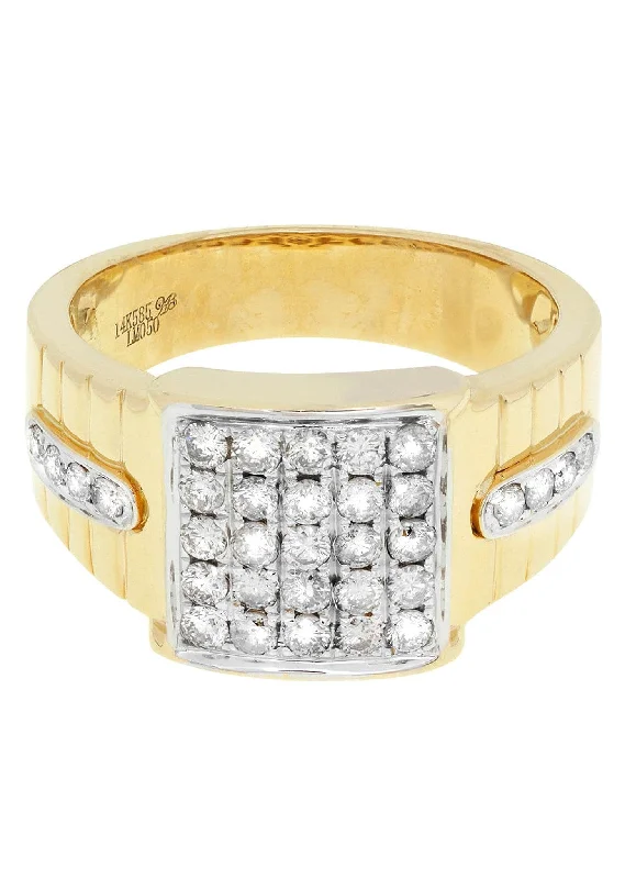 Limited-Time Jewelry Discounts – Shine Without The Splurge Mens Diamond Ring / Pinky Diamond Ring| 0.88 Carats