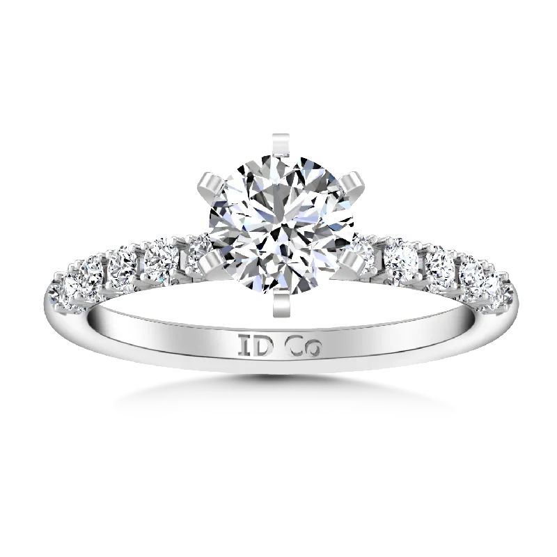 Exclusive Savings On Timeless Jewelry Pieces Pave Engagement Ring Grace 14K White Gold