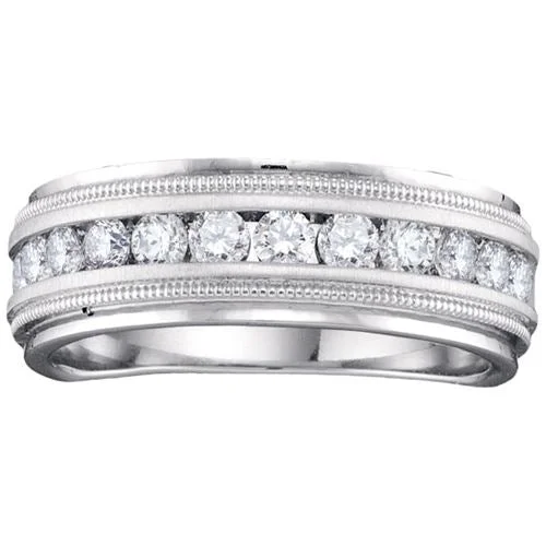 Signature 1/2 CTW Diamond Wedding Band in 14KT White Gold