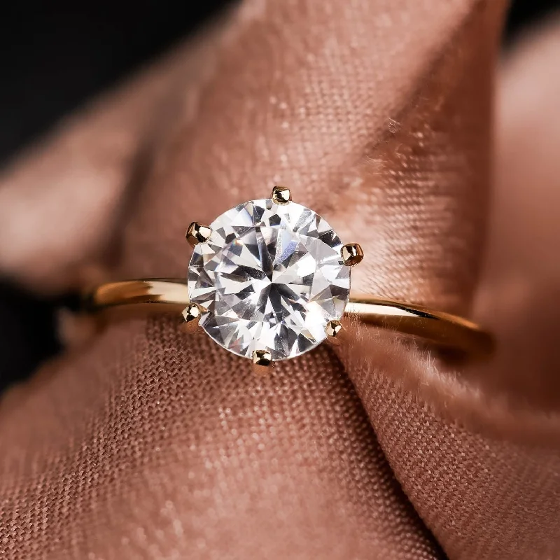 The Harper - Classic Solitaire Round Diamond Engagement Ring