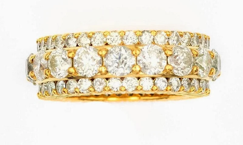 JDTK-Ring1117- Triple Row Diamond Eternity Ring