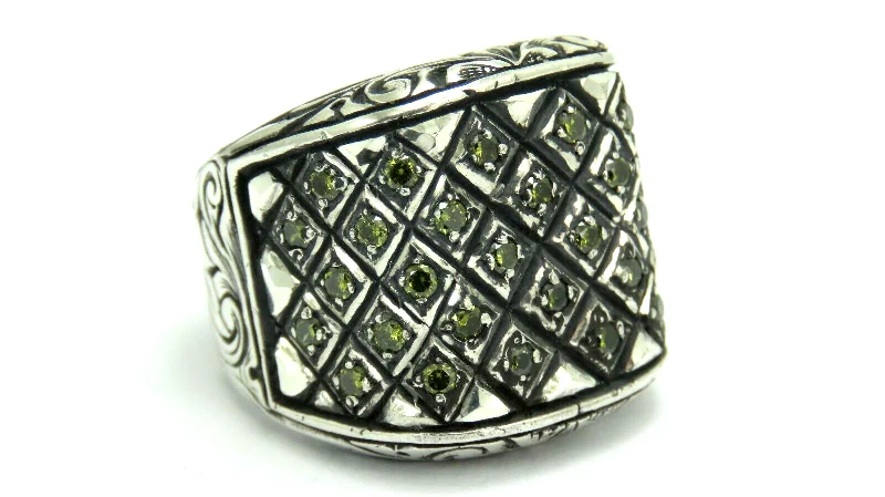 Shop Jewelry That Shines Without The High Price Turkish Handmade Jewelry 925 Sterling Silver Peridot Stone Engraved Mens Rings