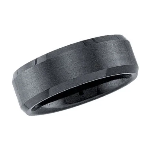 Premium Jewelry At Promotional Prices – Shine Today 8MM Wedding Ring in Black Tungsten