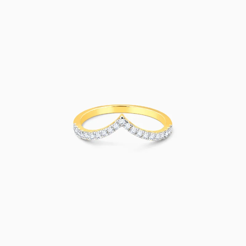 Gold Serene Valley Diamond Ring