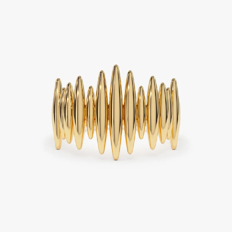 14k Unique Statement Gold Ring