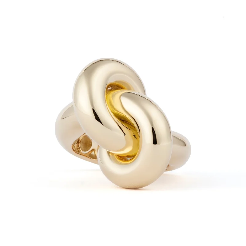 Luxury Jewelry At Unbeatable Discounts Legacy Knot Big (Fat) 18K Gold Ring