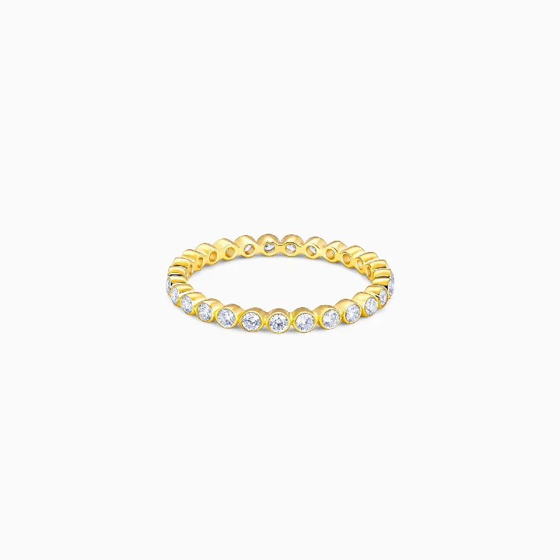 Gold Classic Band Diamond Ring