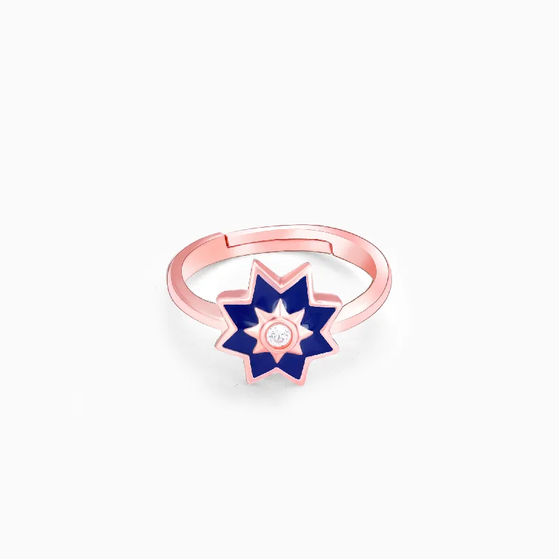 Rose Gold Mughal Architecture Ring