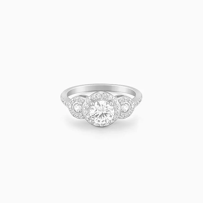 Silver Emblem of Love Ring