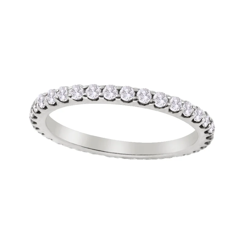 Stunning Jewelry At A Fraction Of The Price Shared Prong Round Diamond Eternity Wedding Band 1.7mm