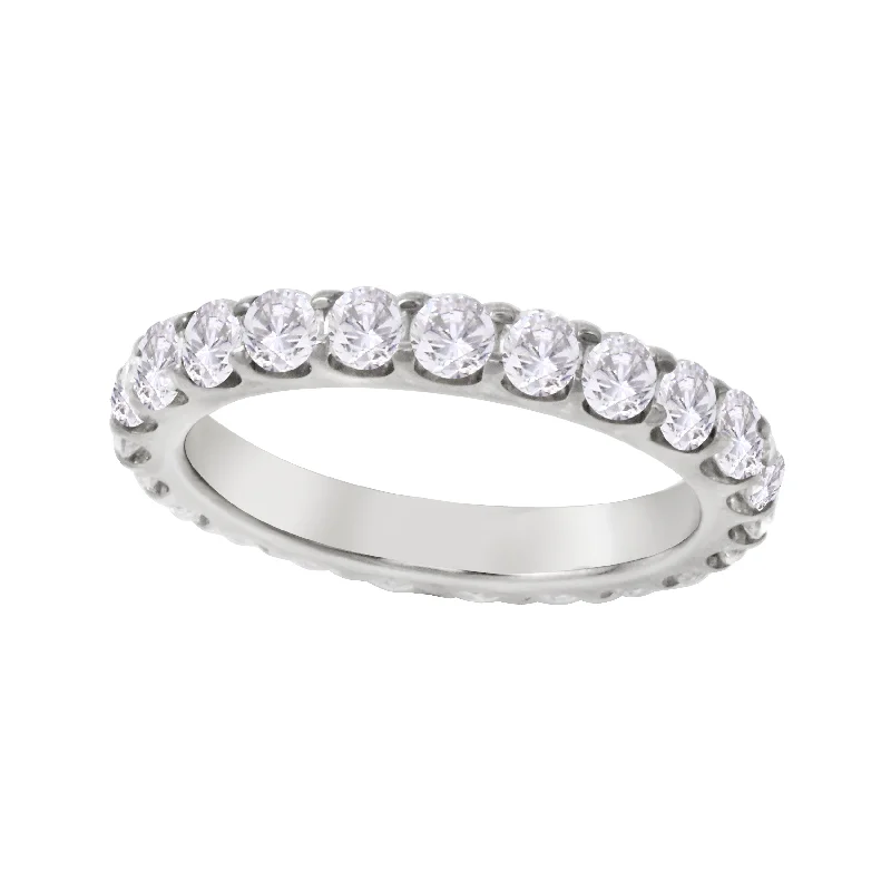 Special Sale On Handcrafted Jewelry – Shop Today Shared Prong Round Diamond Eternity Wedding Band 2.5mm