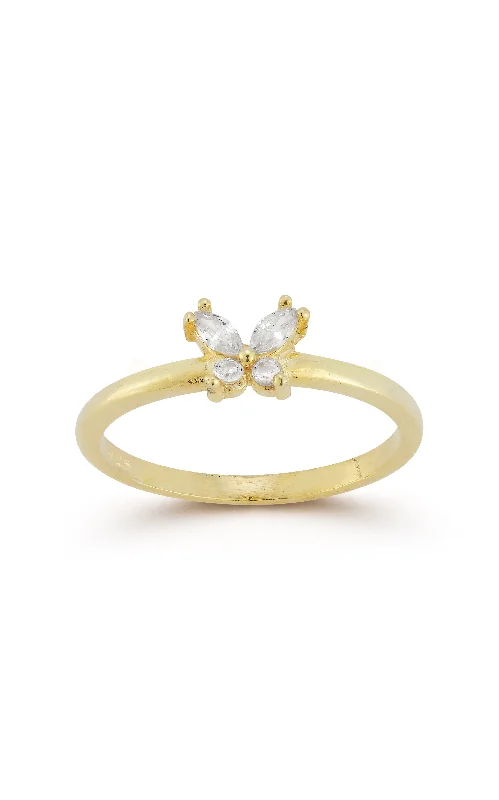 Luxury Jewelry Clearance – Shop Premium Styles Now Dainty CZ Butterfly Ring