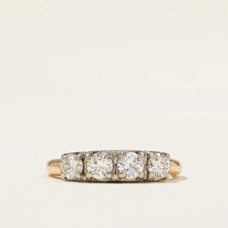 Affordable Glamour – Premium Jewelry For Less Four Stone Diamond Ring | 0.92ctw | SZ 7.25 |