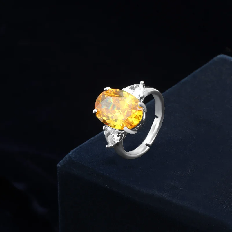 Luxury Jewelry Sale – Sparkle For Less Nipura Oval Citrine Legacy Ring